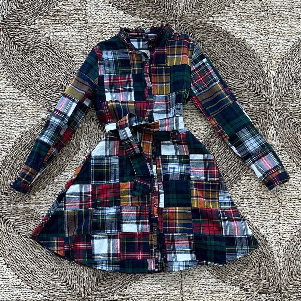 Kiel James Patrick Girls New England Plaid Dress